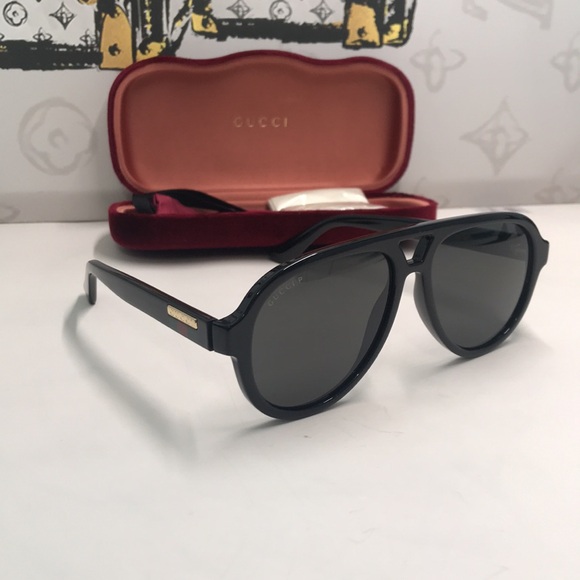 New Authentic Gucci Black Sunglasses GG0767s 005 - Picture 1 of 13